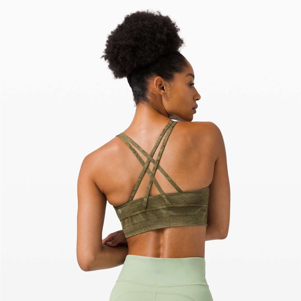 Lululemon + High Energy Sports Bra + Green + Sz 6